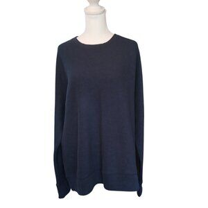 Banana Republic navy cotton blend crewneck sweater men's size L